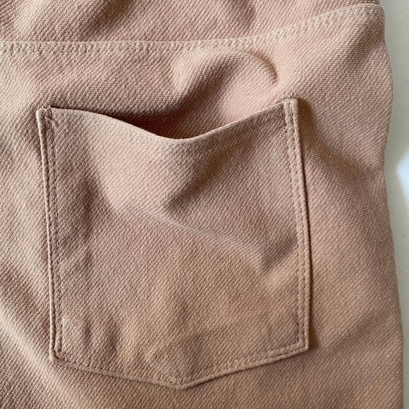 Zara Pants Women's Junior Size 11 - 12 Mauve Pink Wide Leg Crop Stretchy Pull On - Picture 7 of 16